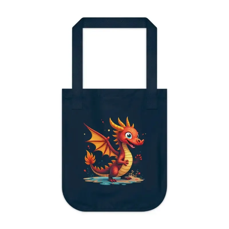 Adorable Dragon Canvas Tote Eco Style