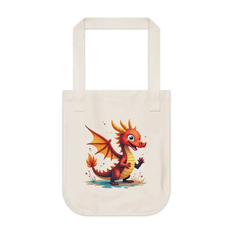 Adorable Dragon Canvas Tote Eco Style