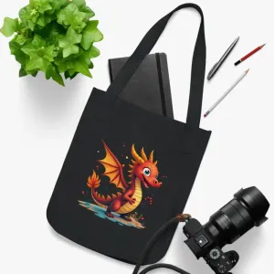 Adorable Dragon Canvas Tote Eco Style