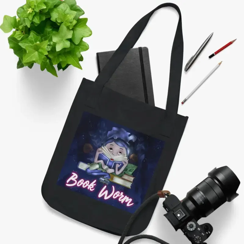 Bookworm Tote Bag Natures Best Organic Canvas