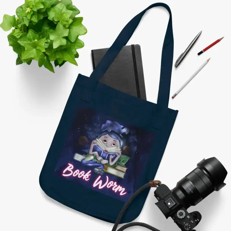 Bookworm Tote Bag Natures Best Organic Canvas