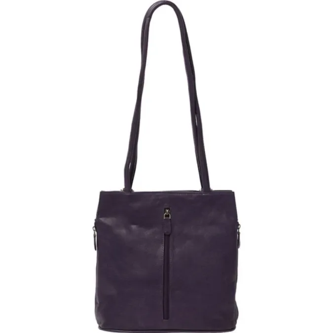 GABEE Ellie Leather 2 in 1 Convertible Shoulder Bag / Backpack