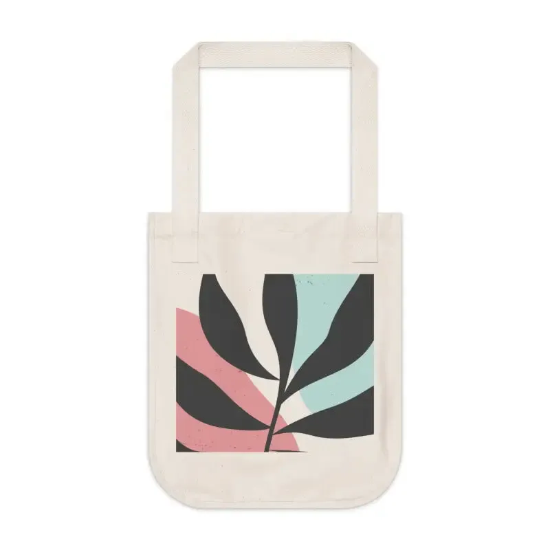 Organic Abstract Foliage Art Canvas Tote Bag