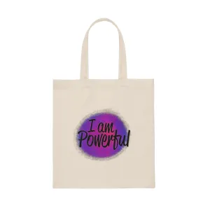 "I Am Powerful" Canvas Tote Bag