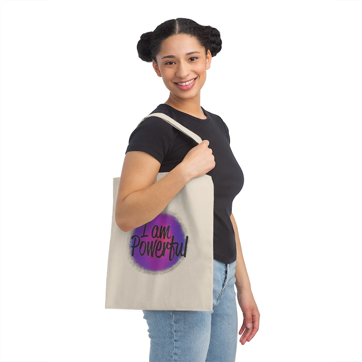"I Am Powerful" Canvas Tote Bag