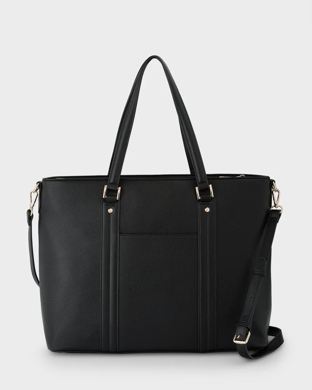 Tara Laptop Tote Work Bag   Monogram Bag Strap