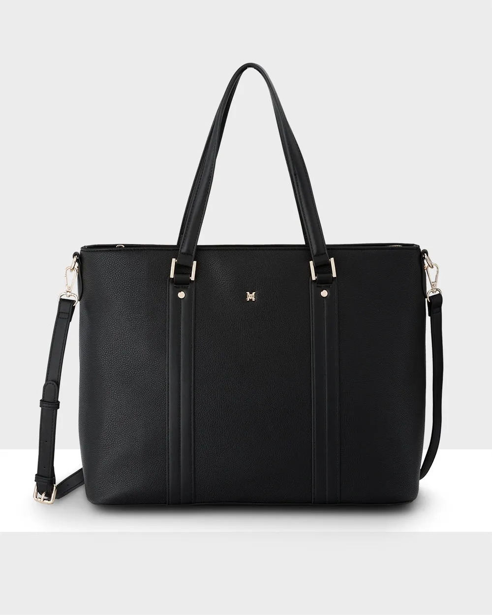 Tara Laptop Tote Work Bag   Monogram Bag Strap