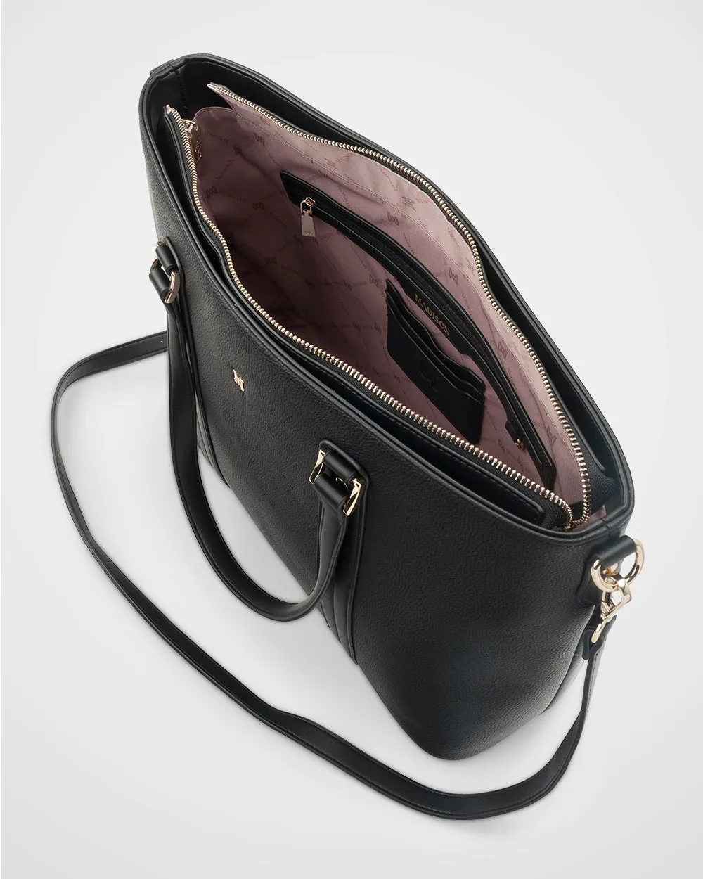 Tara Laptop Tote Work Bag   Monogram Bag Strap