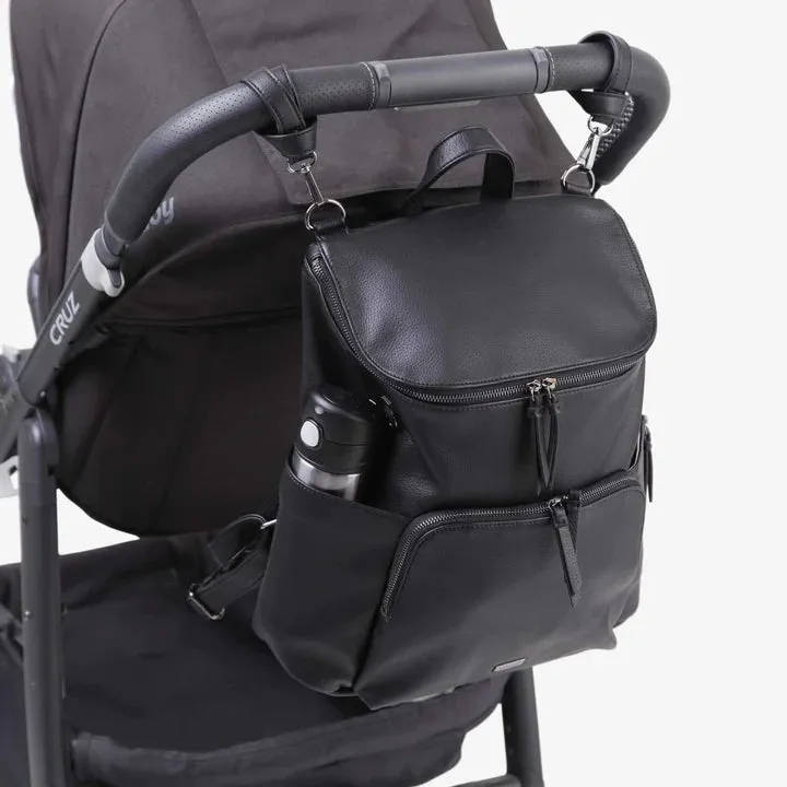 The Frankie Everyday Backpack - Vegan (Black/Gunmetal)