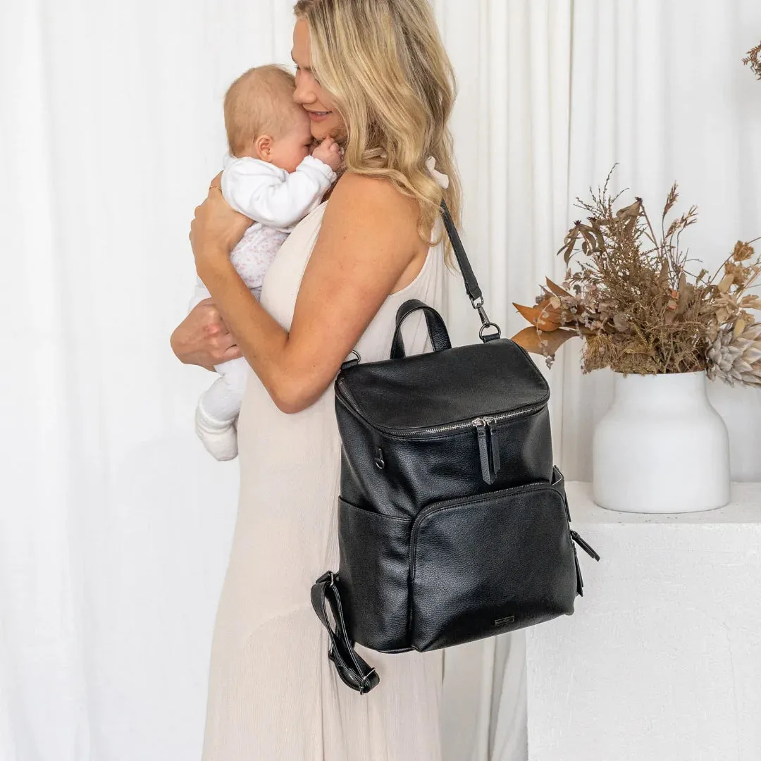 The Frankie Everyday Backpack - Vegan (Black/Gunmetal)