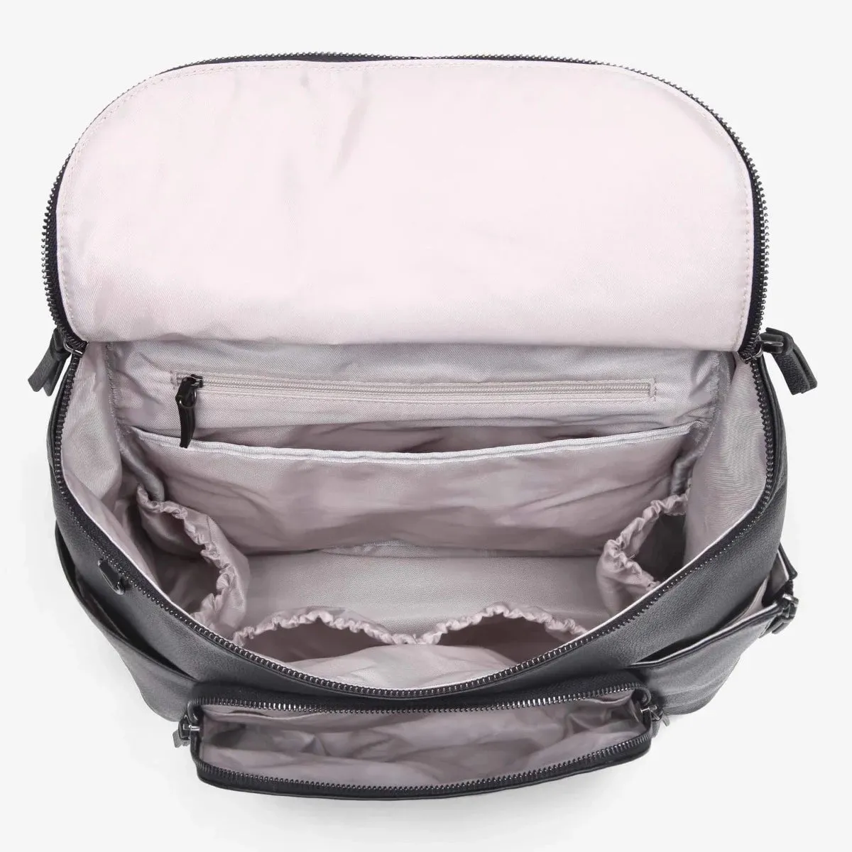 The Frankie Everyday Backpack - Vegan (Black/Gunmetal)