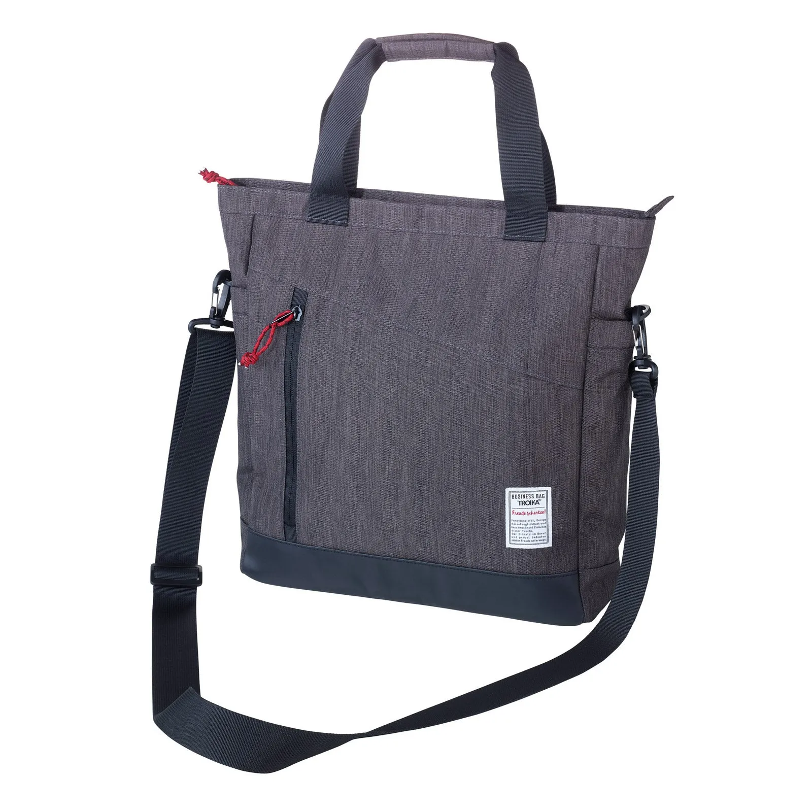 Troika Business Shoulder Bag with Padded Laptop Sleeve