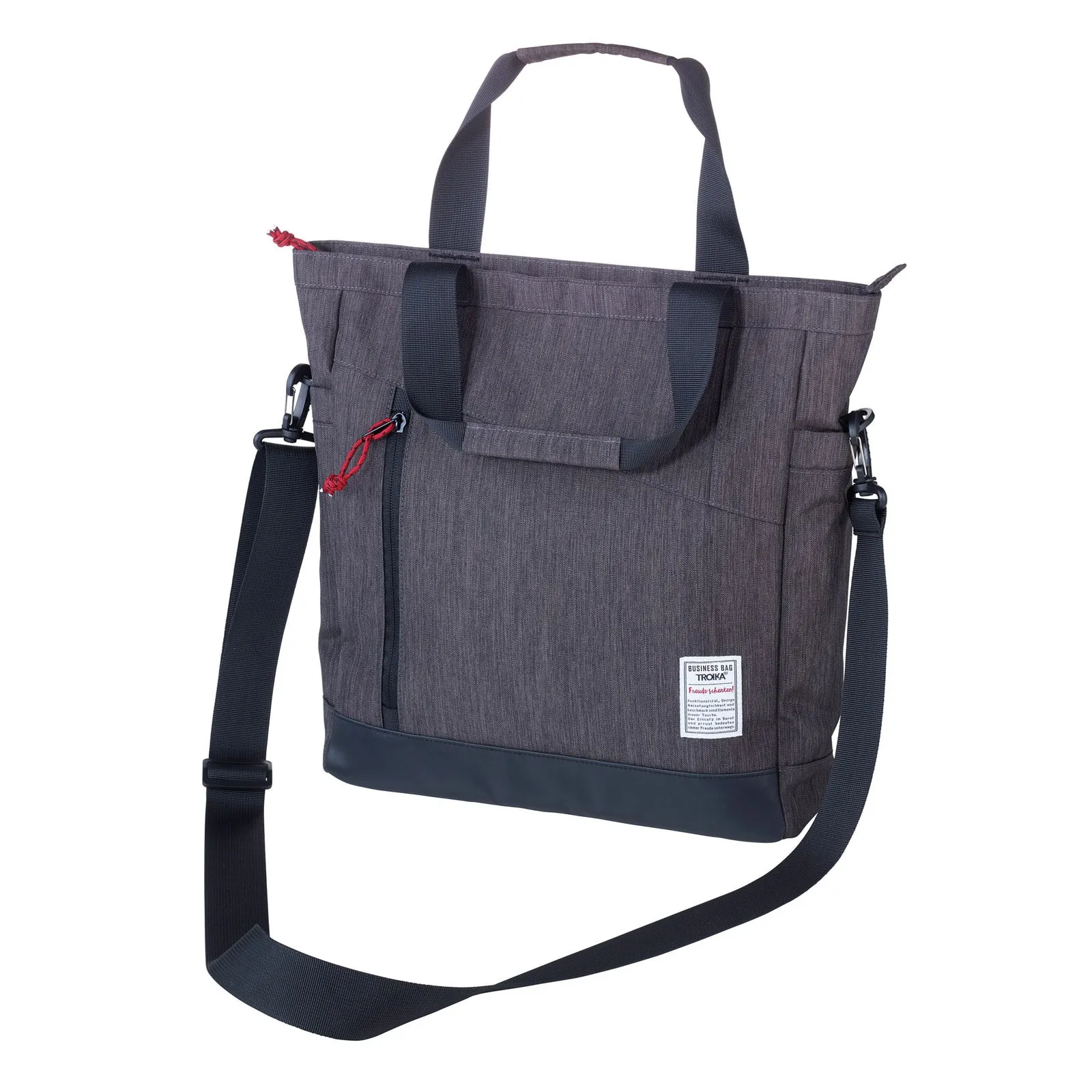 Troika Business Shoulder Bag with Padded Laptop Sleeve