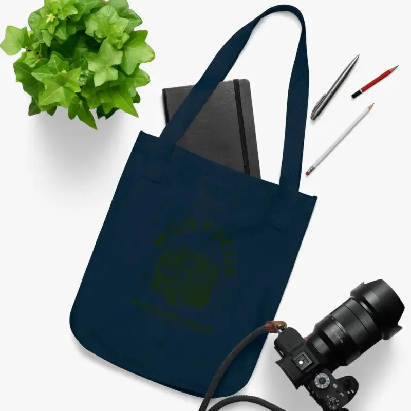 Wild Focus Photographer Tote Organic Canvas Bag